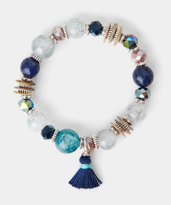 Women Joe Browns Crete 3 Pack Stretch Bracelets Blue Multi