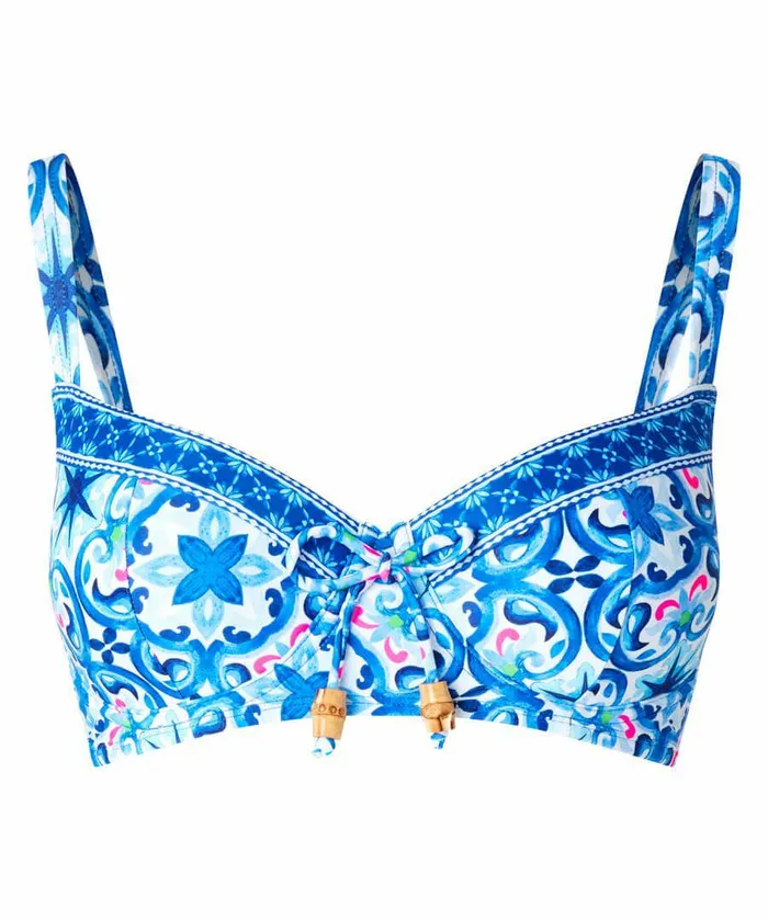Women Joe Browns Crystal Waters Bikini Top Blue Multi Women Joe Browns Crystal Waters Bikini Top Blue Multi