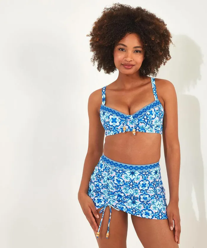 Women Joe Browns Crystal Waters Bikini Top Blue Multi Women Joe Browns Crystal Waters Bikini Top Blue Multi