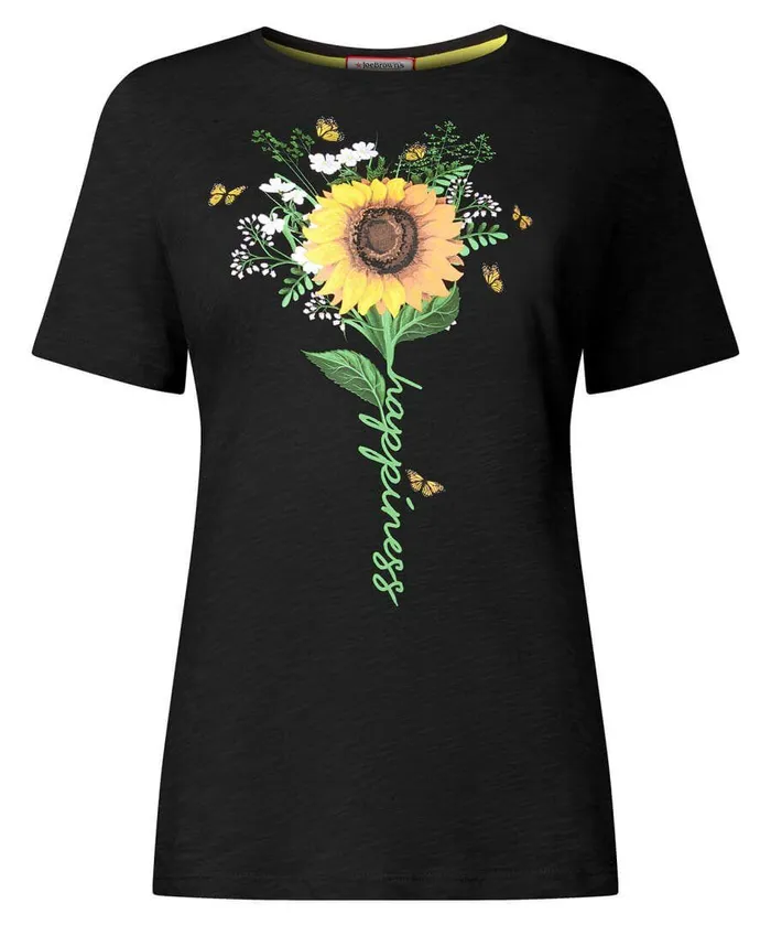 Women Joe Browns Happiness Graphic Tee Black Women Joe Browns Happiness Graphic Tee Black
