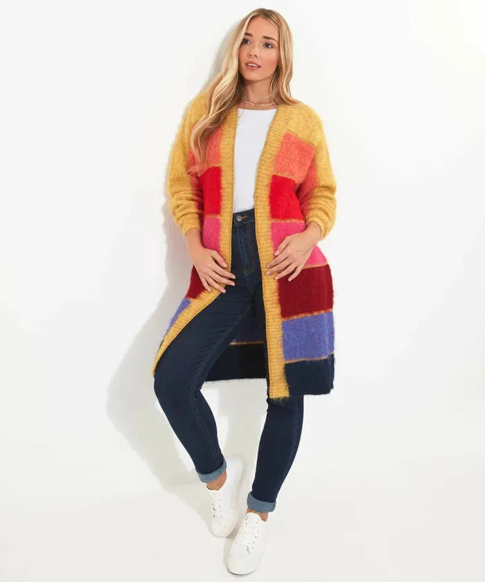 Women Joe Browns Ibiza Multicolour Stripe Cardigan Multi Women Joe Browns Ibiza Multicolour Stripe Cardigan Multi