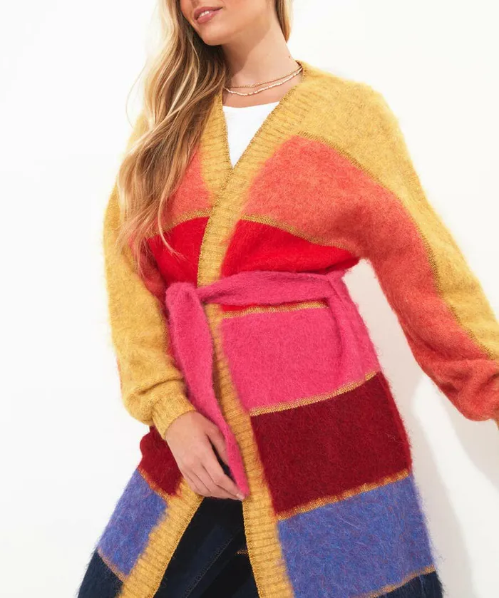 Women Joe Browns Ibiza Multicolour Stripe Cardigan Multi Women Joe Browns Ibiza Multicolour Stripe Cardigan Multi