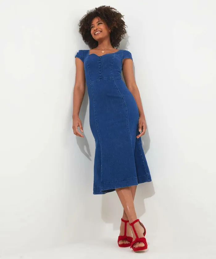 Women Joe Browns Marcie Denim Dress Blue