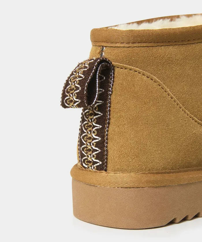 Women Joe Browns Mini Snug Suede Boots Tan Women Joe Browns Mini Snug Suede Boots Tan