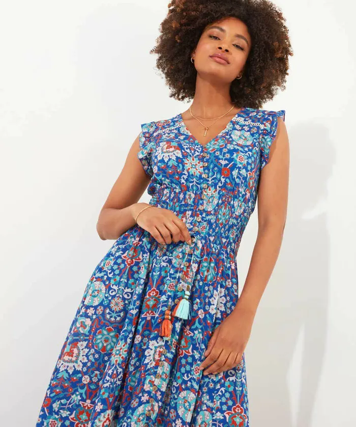 Women Joe Browns Moroccan Blue Sundress Blue Women Joe Browns Moroccan Blue Sundress Blue