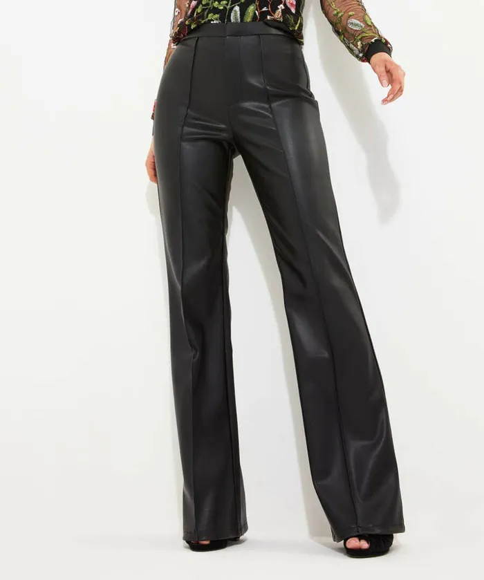 Women Joe Browns Perfect PU Trousers Black