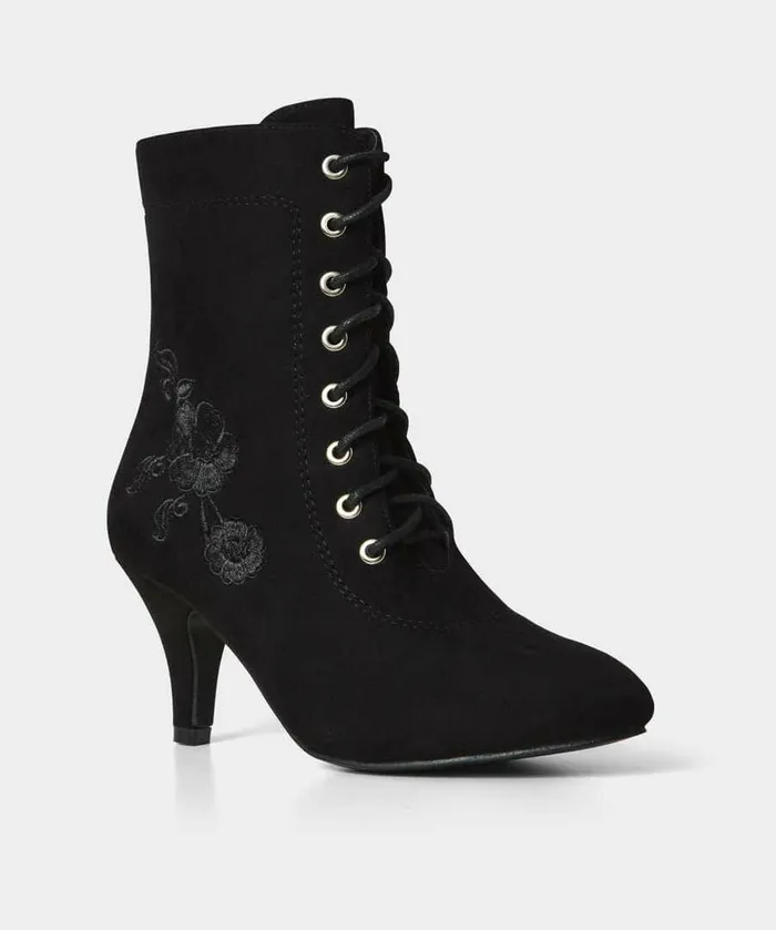 Women Joe Browns So Enchanting Embroidered Boots Black Women Joe Browns So Enchanting Embroidered Boots Black