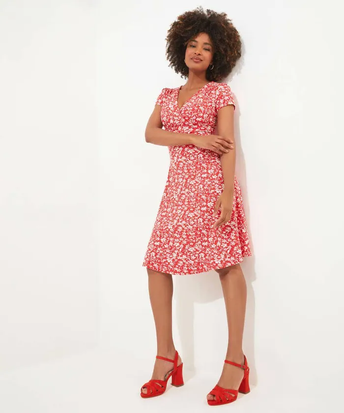 Women Joe Browns Step Into Spring Jersey Dress Red