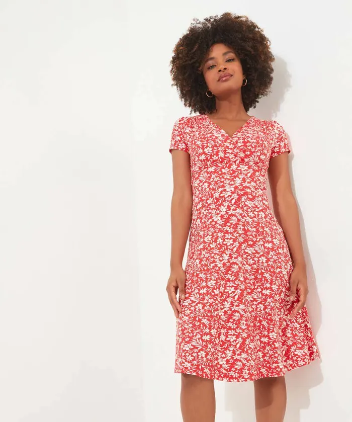 Women Joe Browns Step Into Spring Jersey Dress Red Women Joe Browns Step Into Spring Jersey Dress Red