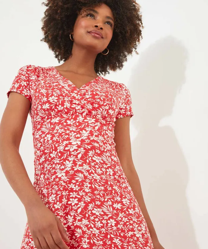 Women Joe Browns Step Into Spring Jersey Dress Red Women Joe Browns Step Into Spring Jersey Dress Red