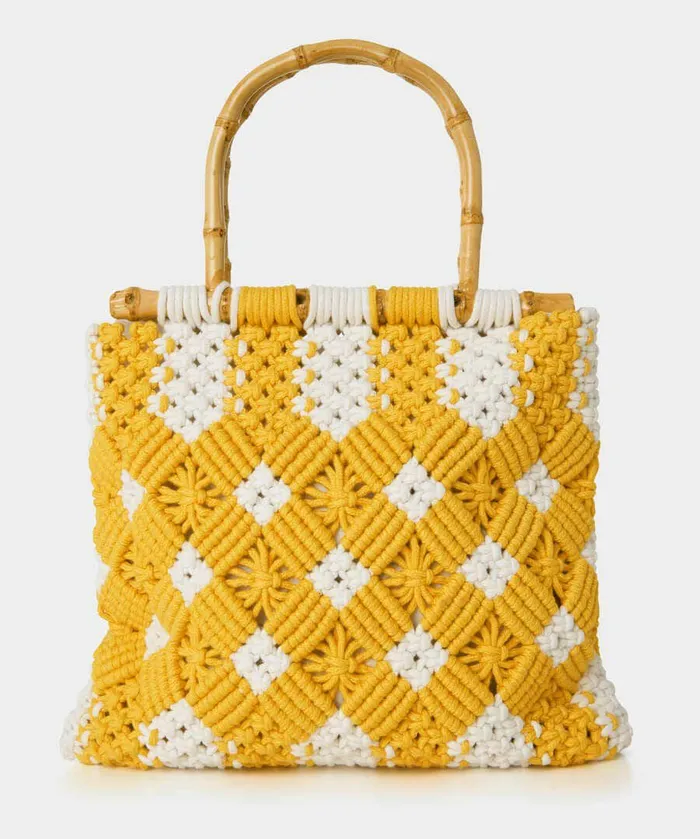 Women Joe Browns Summer Kiss Macrame Bag Yellow