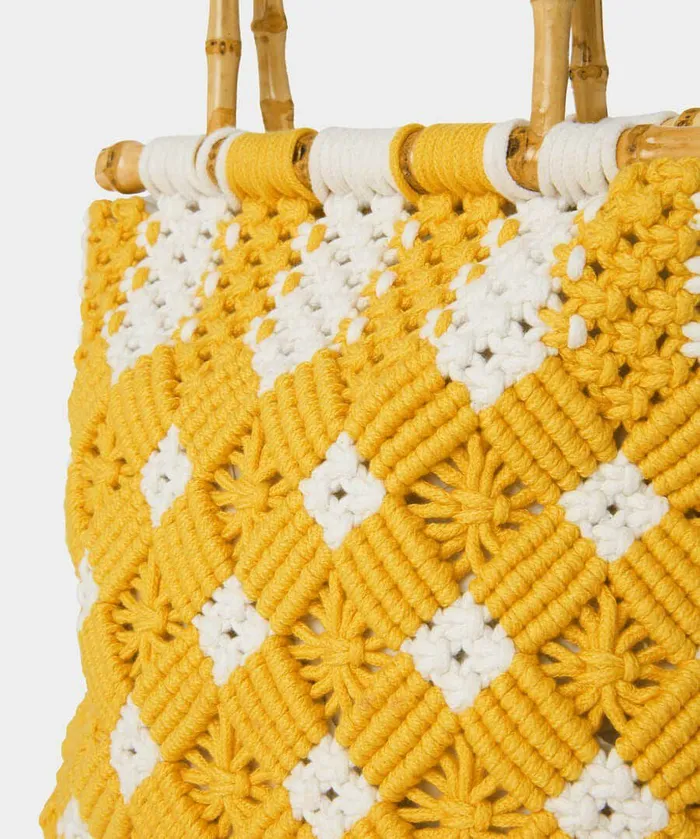 Women Joe Browns Summer Kiss Macrame Bag Yellow Women Joe Browns Summer Kiss Macrame Bag Yellow