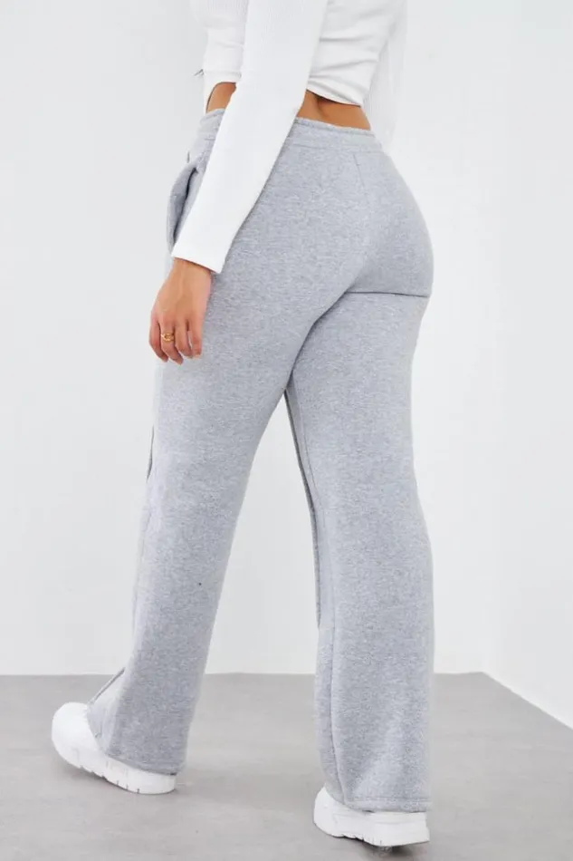 Women Jogging Gris Avec Relief Grey Brentiny Paris Pants
