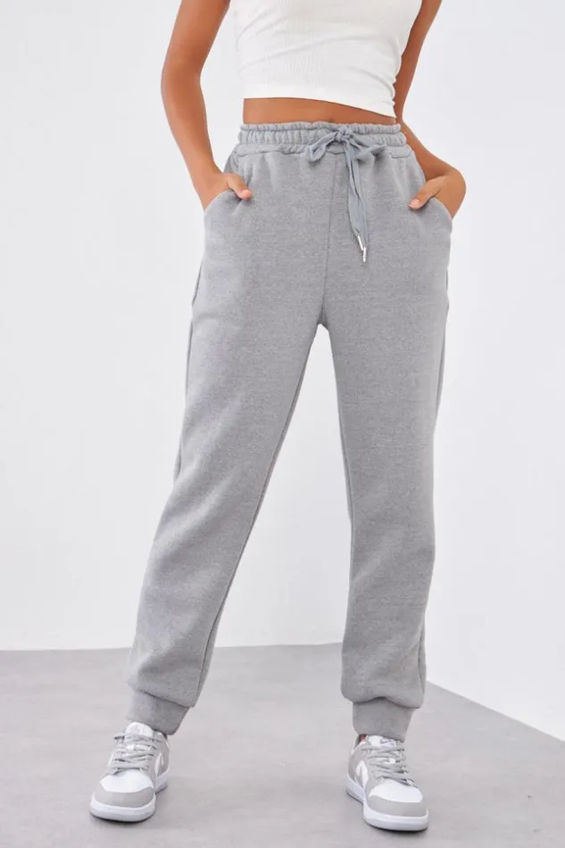Women Jogging Gris Basic Grey Brentiny Paris Jogging Bottoms