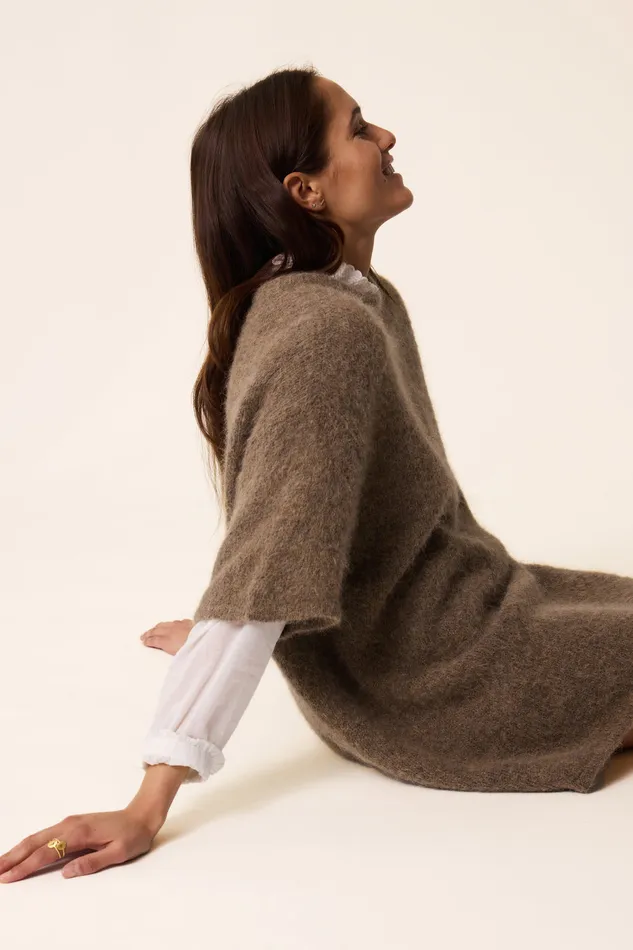 Women Jumper Anatole Galet Pull Alpaga Superfine Gris Des Petits Hauts Jumpers and Cardigans