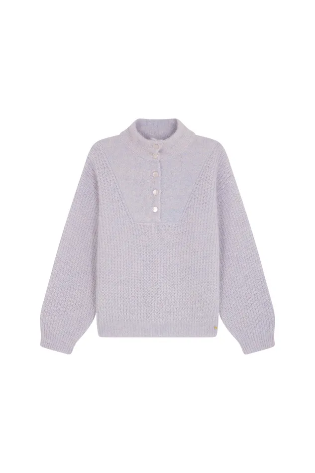 Women Jumper Anna Souffle Chine Pull Alpaga Superfine Gris Bleu Des Petits Hauts Jumpers and Cardigans