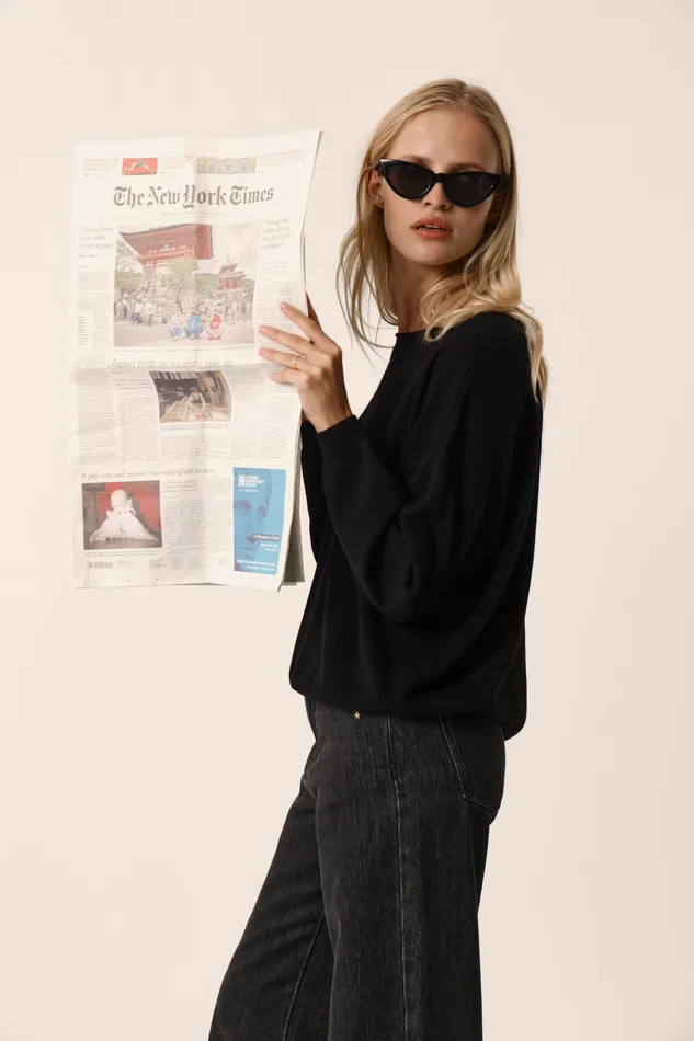Women Jumper Aragone Noir Pull Laine Mrinos Vert Noir Des Petits Hauts Jumpers and Cardigans