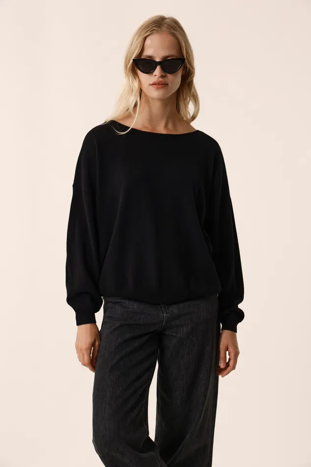 Women Jumper Aragone Noir Pull Laine Mrinos Vert Noir Des Petits Hauts Jumpers and Cardigans