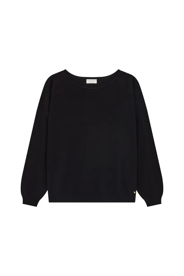 Women Jumper Aragone Noir Pull Laine Mrinos Vert Noir Des Petits Hauts Jumpers and Cardigans