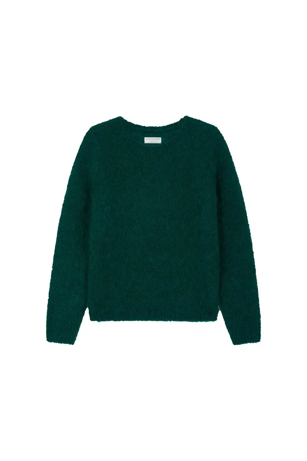 Women Jumper Chouky Toundra Pull Mohair Vert Fonc Des Petits Hauts Jumpers and Cardigans