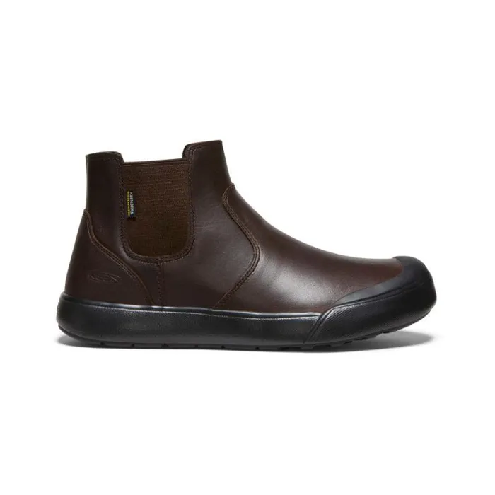 Women KEEN Boots Elena Waterproof Brown Leather Chelsea