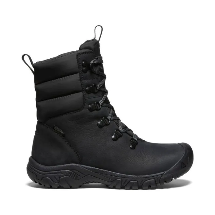 Women KEEN Casual Greta Boot Waterproof Black Leather Performance Boot