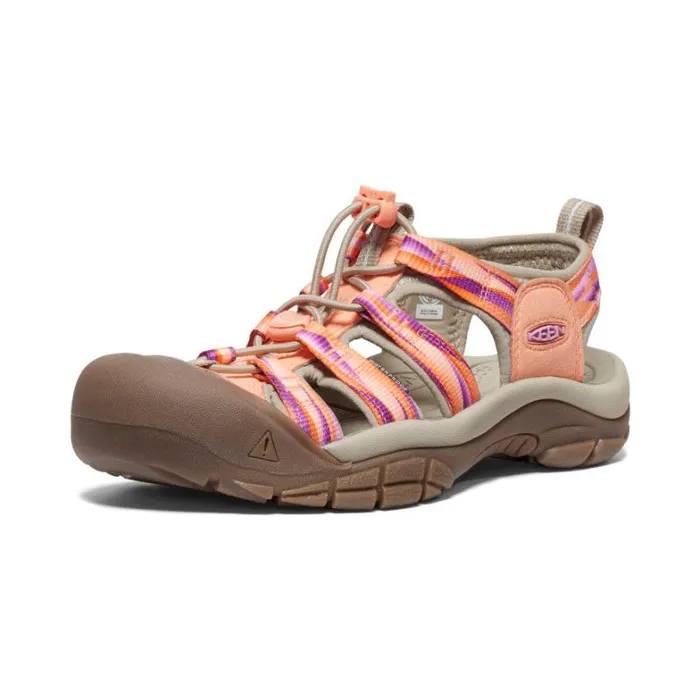 Women KEEN Casual Newport H2 Papaya PunchPrism Closed Toe Sandal Women KEEN Casual Newport H2 Papaya PunchPrism Closed Toe Sandal