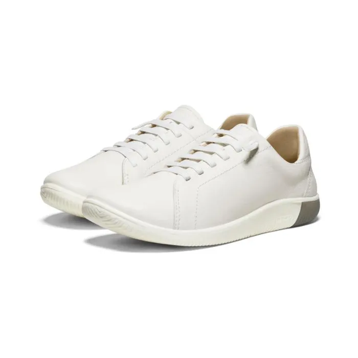 Women KEEN Casual White Leather Sneakers 8211 KNX Lace Women KEEN Casual White Leather Sneakers 8211 KNX Lace