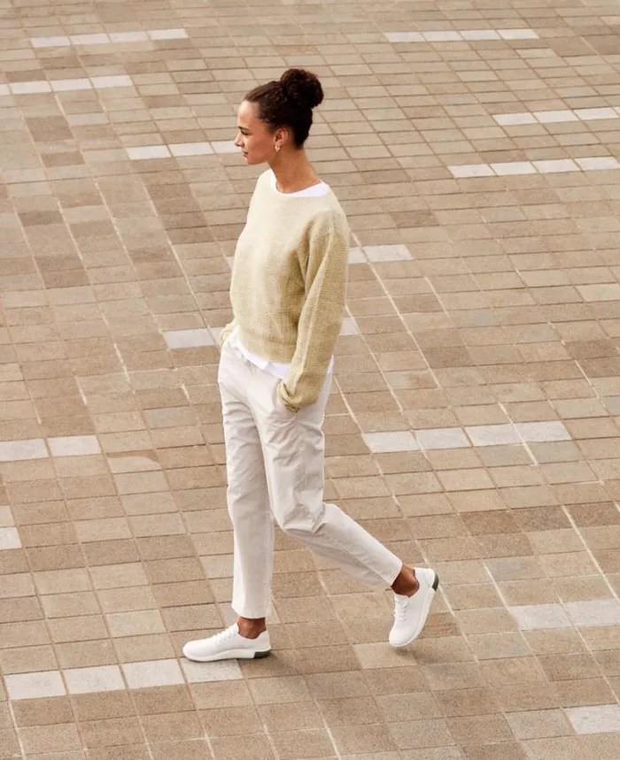 Women KEEN Casual White Leather Sneakers 8211 KNX Lace Women KEEN Casual White Leather Sneakers 8211 KNX Lace