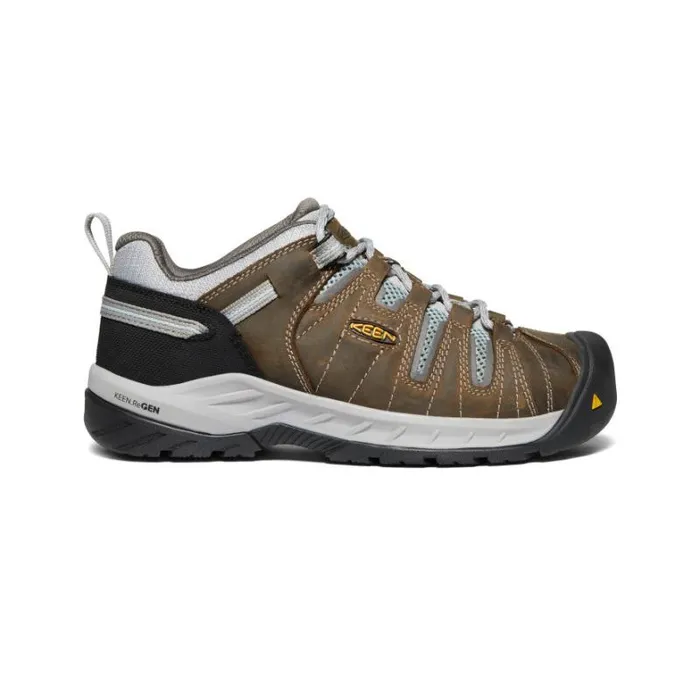 Women KEEN Shoes Flint II Steel Toe Cascade BrownSurf Spray
