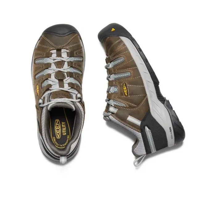 Women KEEN Shoes Flint II Steel Toe Cascade BrownSurf Spray Women KEEN Shoes Flint II Steel Toe Cascade BrownSurf Spray