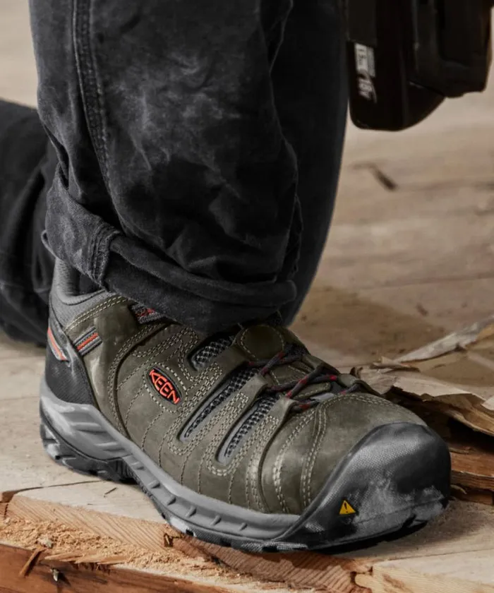 Women KEEN Shoes Flint II Steel Toe Cascade BrownSurf Spray Women KEEN Shoes Flint II Steel Toe Cascade BrownSurf Spray