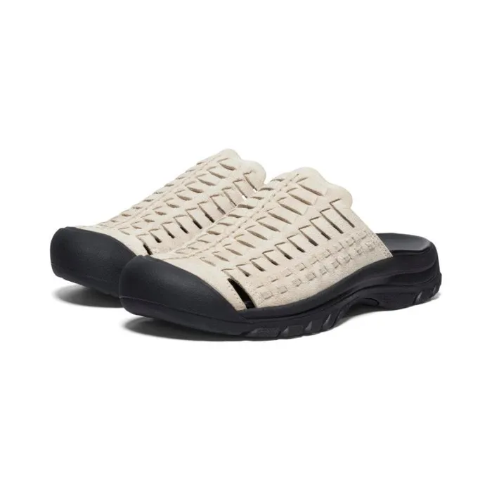Women KEEN SlipOns San Juan II BirchBlack Leather Sandal Women KEEN SlipOns San Juan II BirchBlack Leather Sandal