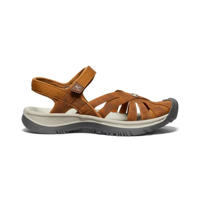 Women KEEN Water Rose Sandal Roasted PecanBirch Closed Toe Sandal