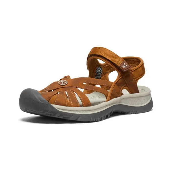 Women KEEN Water Rose Sandal Roasted PecanBirch Closed Toe Sandal