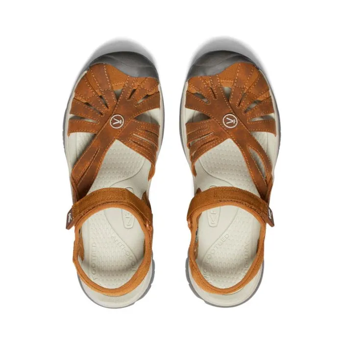 Women KEEN Water Rose Sandal Roasted PecanBirch Closed Toe Sandal