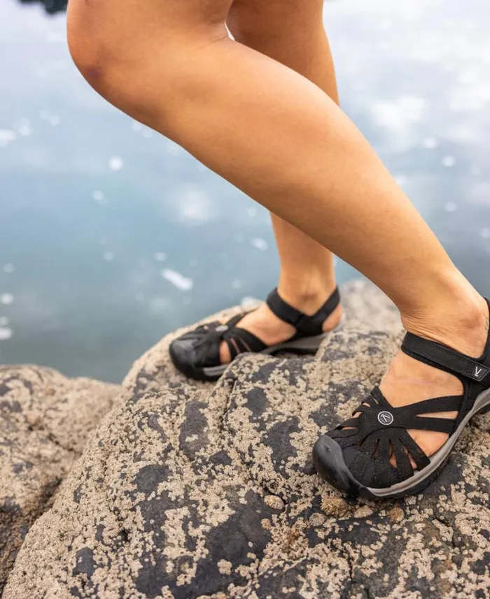 Women KEEN Water Rose Sandal Roasted PecanBirch Closed Toe Sandal