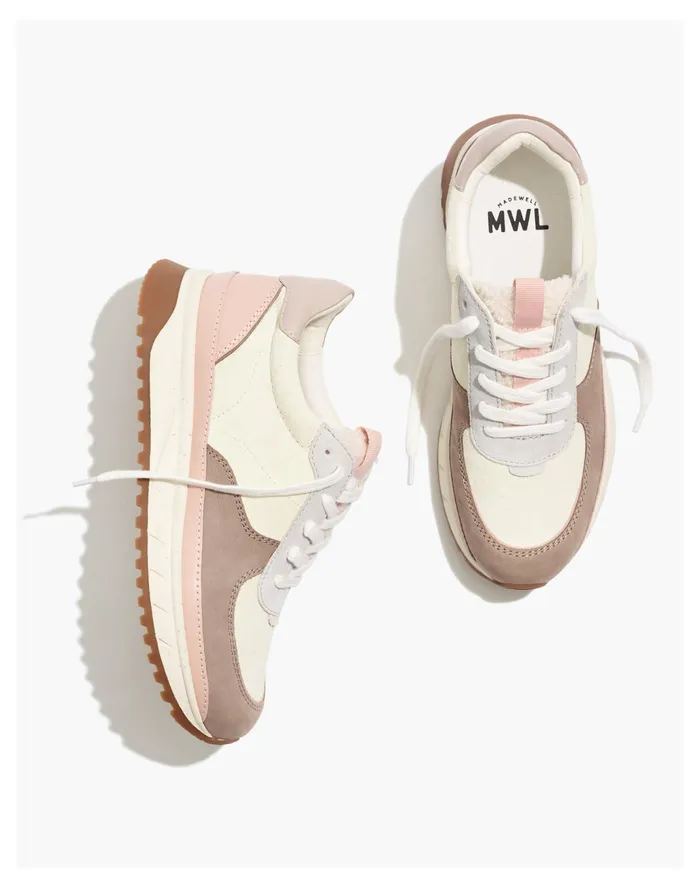 Women Kickoff Trainer Sneakers Telluride Stone Multi Madewell Sneakers