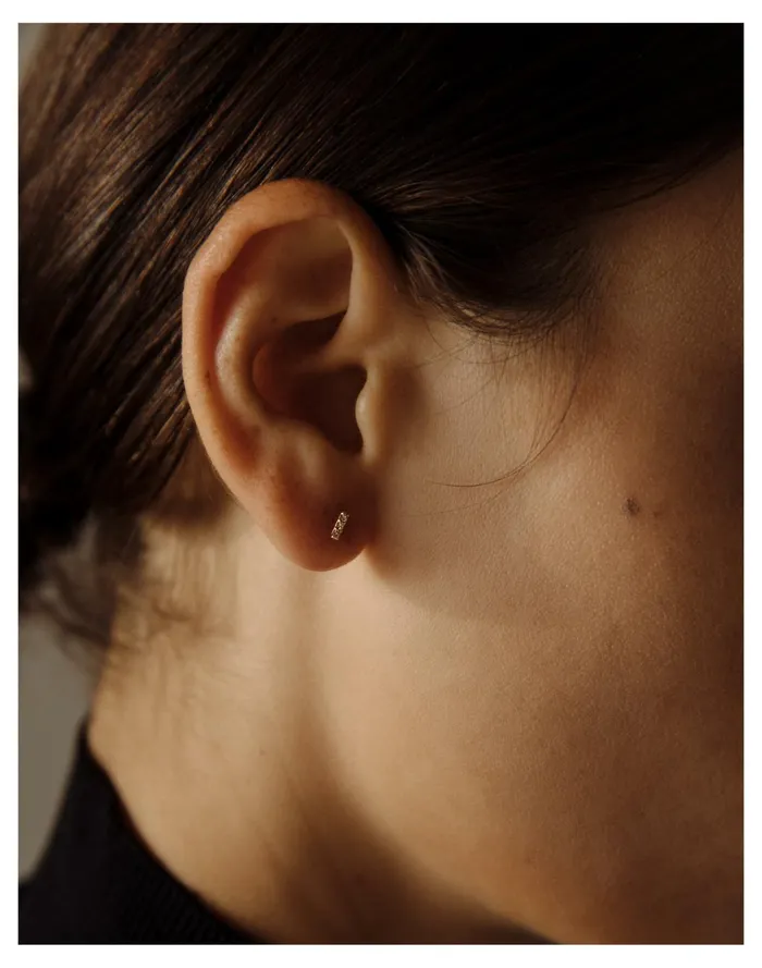 Women Kinn 14k Gold Penelope I Diamond Bar Stud Earrings Gold Madewell Fine Jewelry Women Kinn 14k Gold Penelope I Diamond Bar Stud Earrings Gold Madewell Fine Jewelry