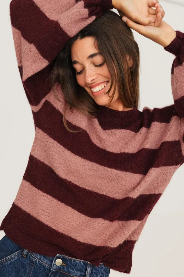 Women Knits Women 8211 Inishmurray 8211 Dusty CherryCoral TWOTHIRDS Knits