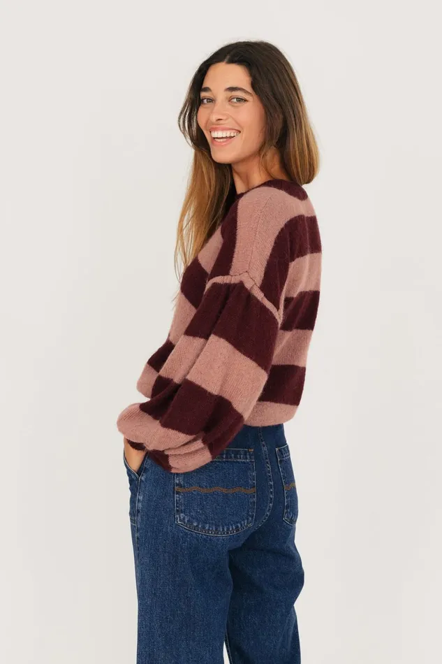 Women Knits Women 8211 Inishmurray 8211 Dusty CherryCoral TWOTHIRDS Knits
