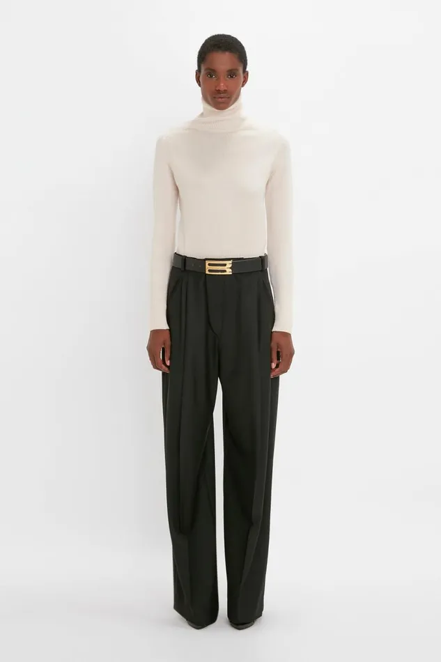 Women Knitwear Victoria Beckham Polo Neck Jumper In Cream