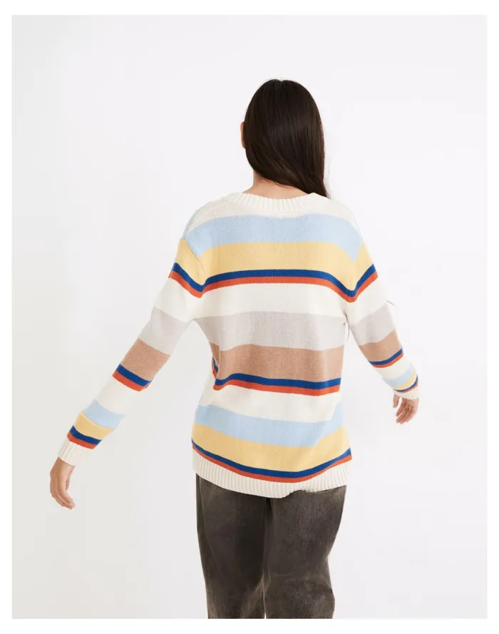 Women Kule Striped Dale Sweater Multi Madewell Sweaters Women Kule Striped Dale Sweater Multi Madewell Sweaters