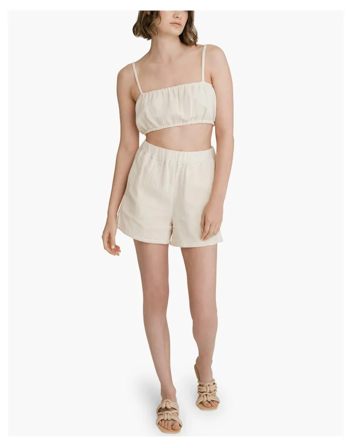 Women LAUDE The Label Everyday Short Natural Madewell Shorts Women LAUDE The Label Everyday Short Natural Madewell Shorts