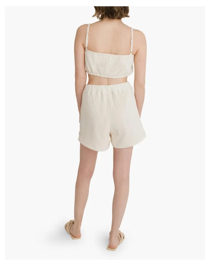 Women LAUDE The Label Everyday Short Natural Madewell Shorts Women LAUDE The Label Everyday Short Natural Madewell Shorts