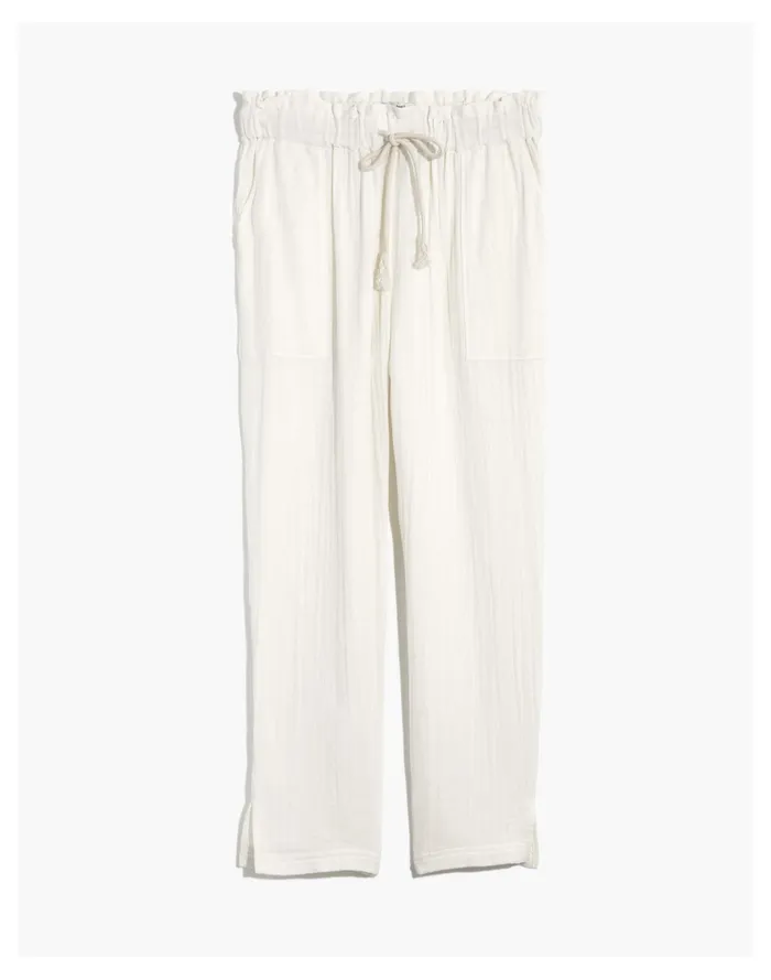 Women Lightestspun Beach Cover Up Pants Lighthouse Madewell Swim Women Lightestspun Beach Cover Up Pants Lighthouse Madewell Swim