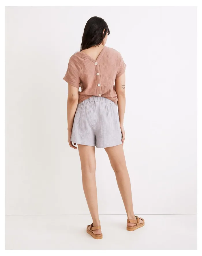 Women Lightspun Easy Pull On Shorts Faded Lavender Madewell Shorts Women Lightspun Easy Pull On Shorts Faded Lavender Madewell Shorts