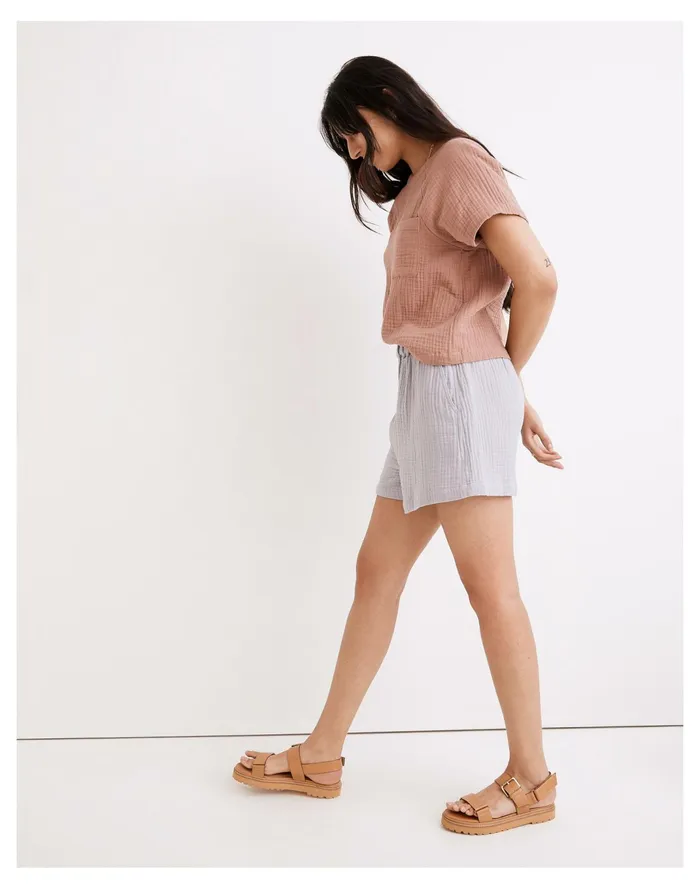 Women Lightspun Easy Pull On Shorts Faded Lavender Madewell Shorts Women Lightspun Easy Pull On Shorts Faded Lavender Madewell Shorts