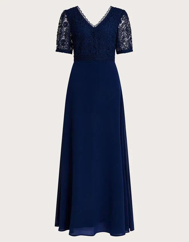Women Lilibet Lace Maxi Dress Blue Monsoon Occasionwear
