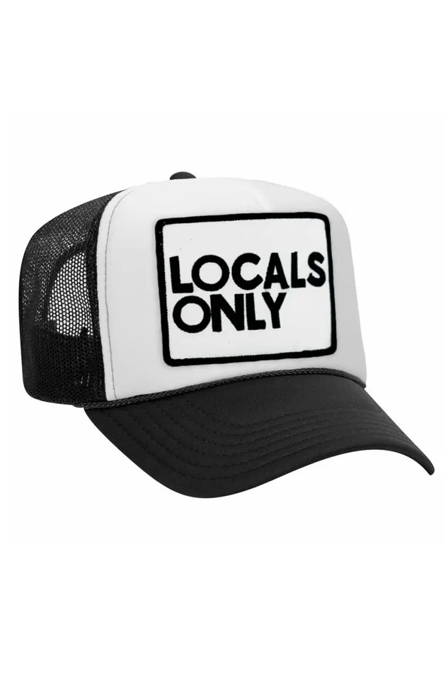 Women LOCALS ONLY VINTAGE TRUCKER HAT Aviator Nation TruckerHats Women LOCALS ONLY VINTAGE TRUCKER HAT Aviator Nation TruckerHats